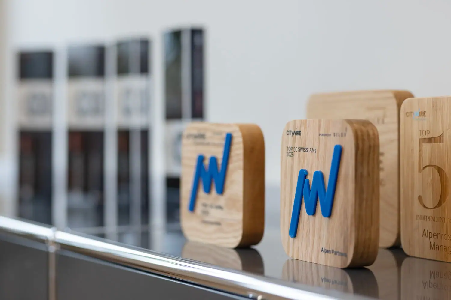 Awards and recognitions on display