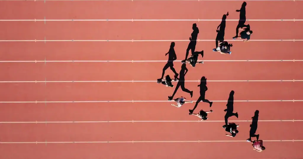 running athletes